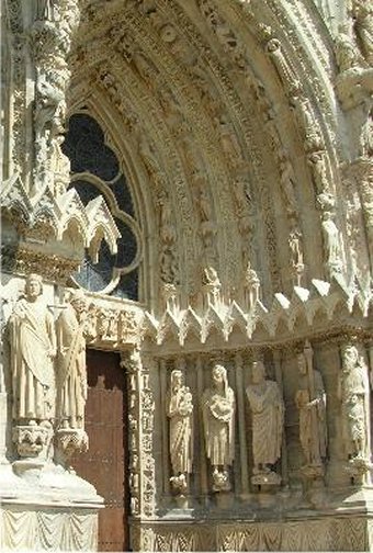 Porte latrale de la Cathdrale Notre-Dame de Reims